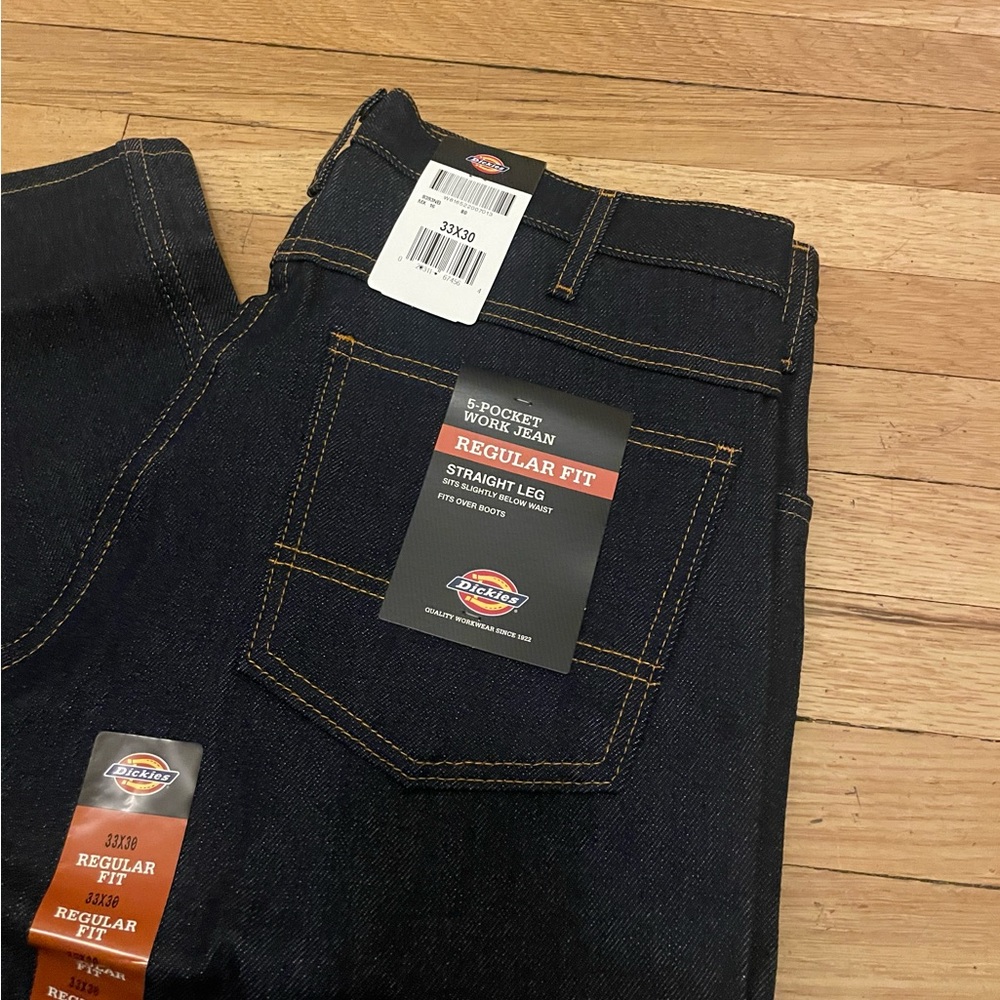 NWT Dickies, Regular Fit Jeans, 9393NB in Indigo Blue, 33x30 - Picture 2 of 4